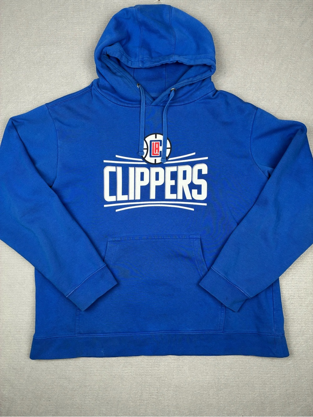 Fanatics Royal Blue LA Clippers Hooded Sweatshirt Mens XL